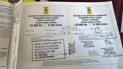 1989 Ferrari 328 GTS V8 Targa In vendita (immagine 107 di 111)