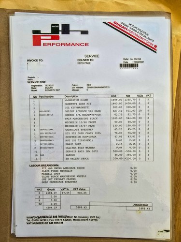 1999 Ducati 916 SPS Carl Fogarty Replica zum Verkauf (Bild 164 von 186)