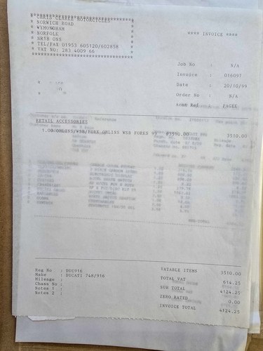 1999 Ducati 916 SPS Carl Fogarty Replica zum Verkauf (Bild 167 von 186)