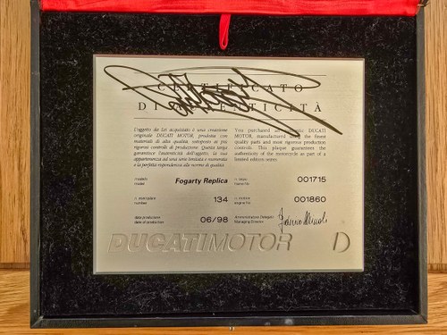 1999 Ducati 916 SPS Carl Fogarty Replica zum Verkauf (Bild 182 von 186)