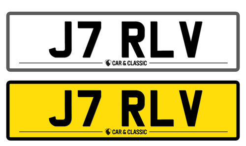 Private Registration - J7 RLV In vendita (immagine 1 di 2)