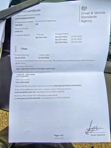 1999 Saab 9-3 2.3 SE Auto In vendita (immagine 280 di 292)