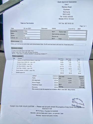 1999 Saab 9-3 2.3 SE Auto In vendita (immagine 282 di 292)