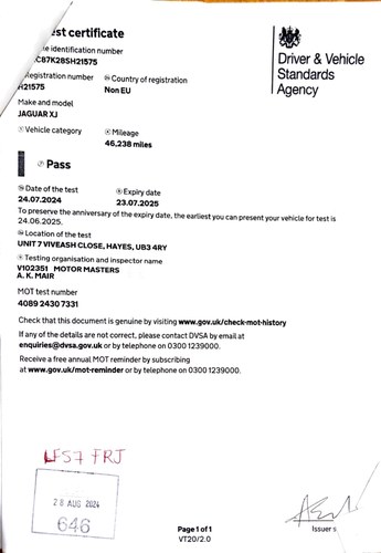 2008 Jaguar XJ 4.2 Sovereign V8 X358 In vendita (immagine 117 di 120)