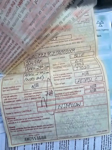 1995 Audi 80 E Quattro 1.8T En venta (imagen 283 de 289)