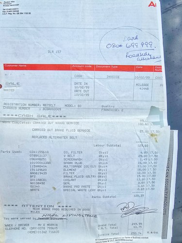 1995 Audi 80 E Quattro 1.8T En venta (imagen 285 de 289)