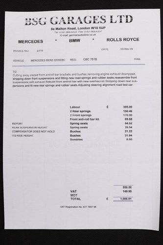 1964 Mercedes-Benz W111 220SE Cabriolet Te koop (foto 239 van 241)