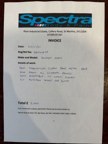 1975 Triumph Stag MkII For Sale (picture 188 of 192)