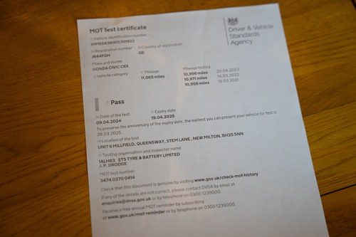 1992 Honda CR-X 1.6i VT (CRX) zum Verkauf (Bild 110 von 112)