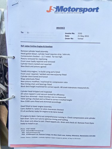 1966 Ford Lotus Cortina Mk1 For Sale (picture 230 of 251)