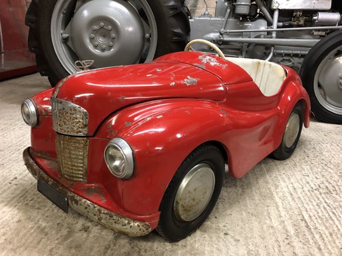 1960 AUSTIN J40 PEDAL TARTAN RED 1 OWNER UNRESTORED RARE! SÅLD