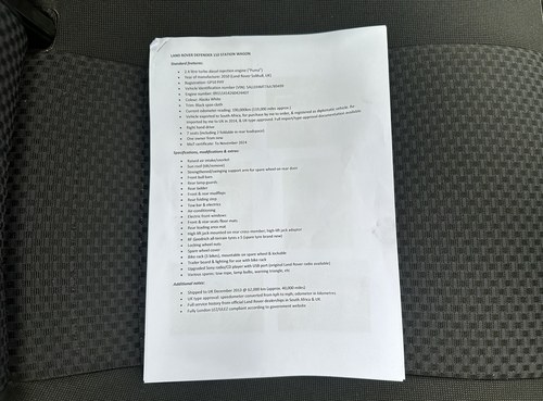 2010 Land Rover Defender 110 For Sale (picture 154 of 182)