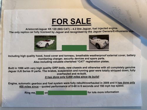 1983 Aristocat XK120 En venta (imagen 165 de 178)