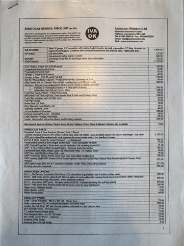 1983 Aristocat XK120 En venta (imagen 176 de 178)
