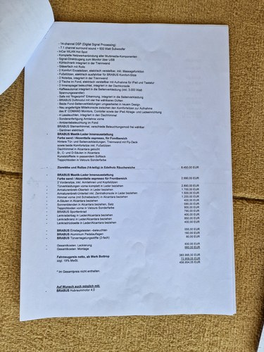 2015 Mercedes-Benz BRABUS iBusiness 3D 4.0 LWB In vendita (immagine 268 di 277)