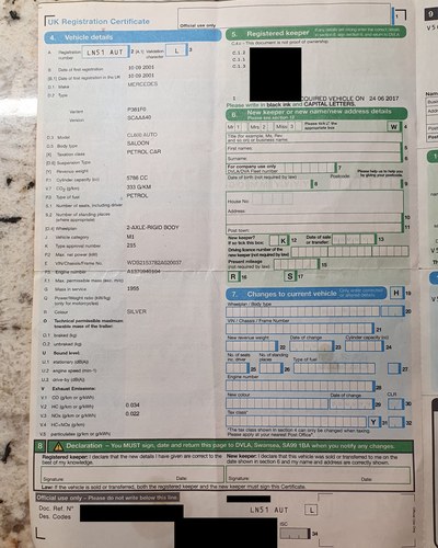 2001 Mercedes-Benz C215 CL600 V12 à venda (imagem 338 de 372)