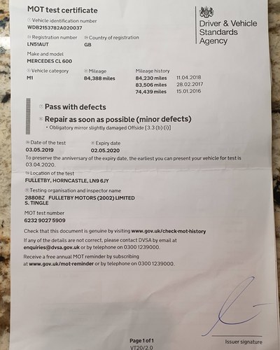 2001 Mercedes-Benz C215 CL600 V12 à venda (imagem 354 de 372)