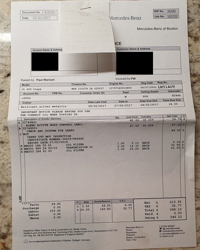 2001 Mercedes-Benz C215 CL600 V12 à venda (imagem 365 de 372)