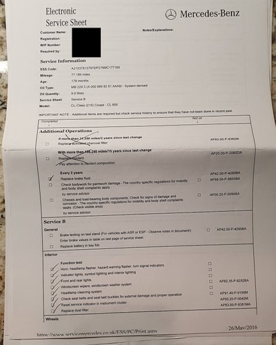 2001 Mercedes-Benz C215 CL600 V12 à venda (imagem 366 de 372)