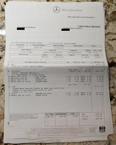 2001 Mercedes-Benz C215 CL600 V12 à venda (imagem 368 de 372)