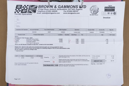 1958 MGA Roadster 1500 For Sale (picture 215 of 239)