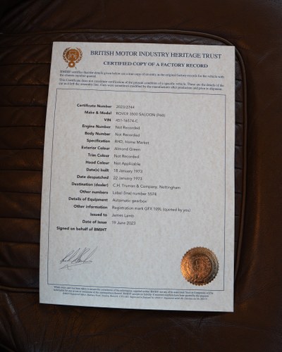 1973 Rover P6 3500 Auto For Sale (picture 124 of 142)