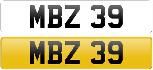 Registration Number ‘MBZ 39’ Zu verkaufen durch Auktion