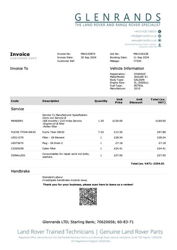 2010 Jaguar XJ Portfolio V8 LWB Ex-Royal Fleet à vendre (picture 125 of 127)