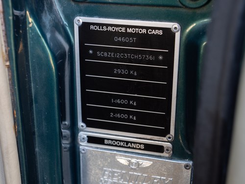 1995 Bentley Brooklands LPT For Sale (picture 70 of 350)