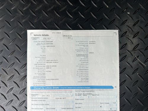 1956 Land Rover Series 1 88" In vendita (immagine 105 di 109)