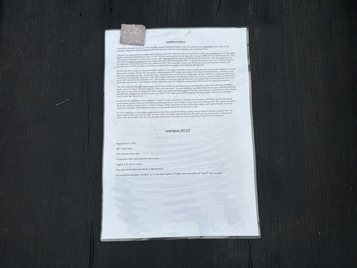 1956 Land Rover Series 1 88" In vendita (immagine 108 di 109)