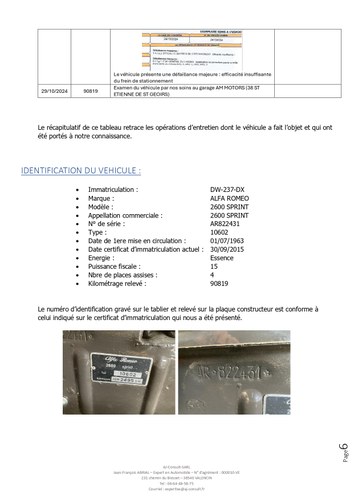 1963 Alfa Romeo Sprint 2600 Coupé à vendre (picture 48 of 60)