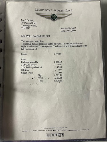 1996 MG RV8 Te koop (foto 47 van 74)