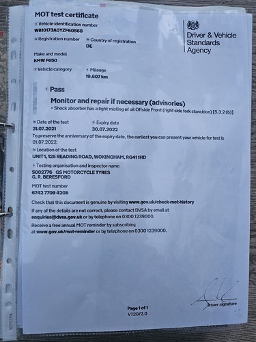 2000 BMW F650 Rallye Dakar Touratech à vendre (picture 87 of 107)