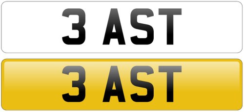 Registration Number ' 3 AST ' Zu verkaufen durch Auktion
