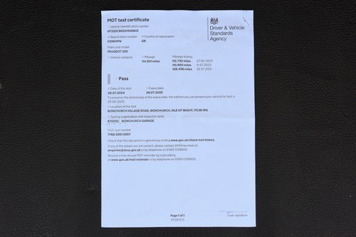 1988 Peugeot 205 GTI For Sale (picture 150 of 160)