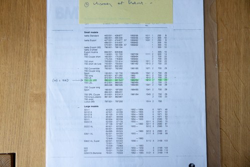 1964 BMW 700 Luxus LS For Sale (picture 289 of 297)