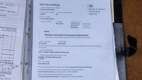 1992 Alfa Romeo Spider Series 4 2.0L En venta (imagen 185 de 187)