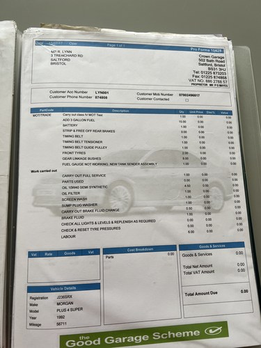 1992 Morgan Plus 4 In vendita (immagine 203 di 212)