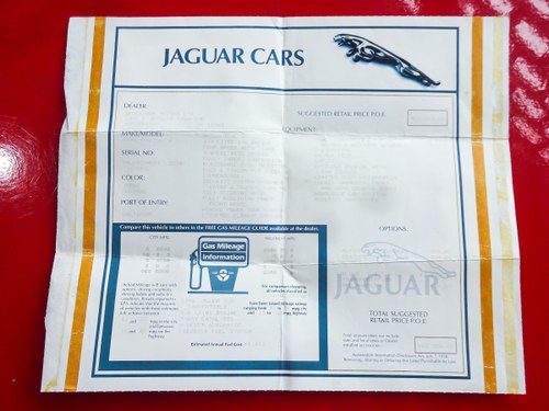 1996 Jaguar XJS Convertible 4,0L (53k miles) For Sale (picture 113 of 117)