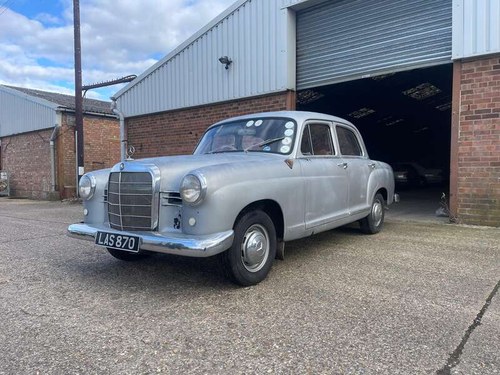 1959 Mercedes-Benz 190b 'Ponton' Saloon (W121) Project For Sale by Auction
