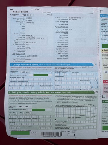 2003 Alfa Romeo 916 Spider 3.2L 24V V6 In vendita (immagine 163 di 166)