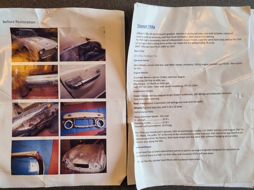 1967 Triumph TR4A IRS à vendre (picture 120 of 123)