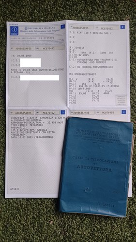 1969 Fiat 500 L In vendita (immagine 127 di 127)