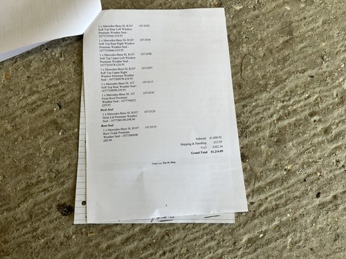 1976 Mercedes-Benz 350SL (R107) In vendita (immagine 122 di 124)