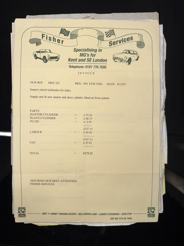 1968 MG MGC GT En venta (imagen 178 de 333)