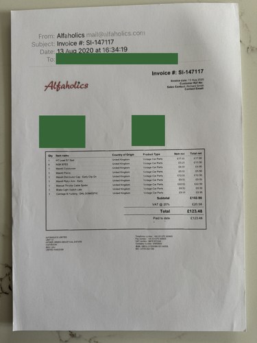 1972 Alfa Romeo Spider à vendre (picture 175 of 189)