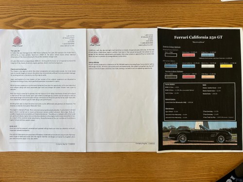 1999 BMW Z3 1962 Ferrari 250 California Evocation by Ludis Number 8 of 36 à vendre (picture 165 of 165)