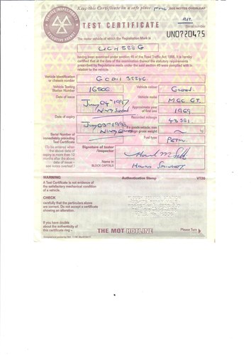 1968 MG MGC GT En venta (imagen 325 de 333)