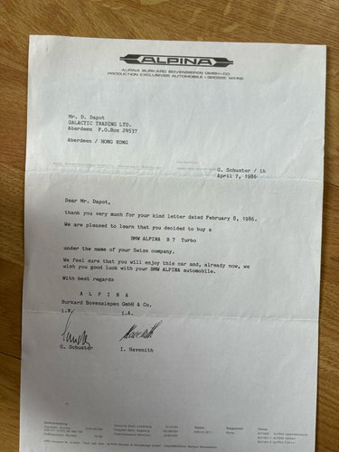 1986 BMW E28 Alpina B7 Turbo à vendre (picture 47 of 64)